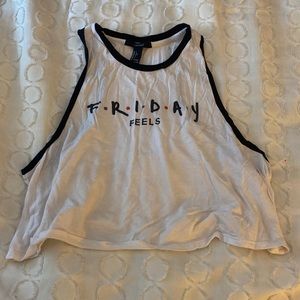 Cropped muscle tank
